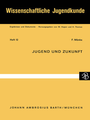 cover image of Jugend und Zukunft